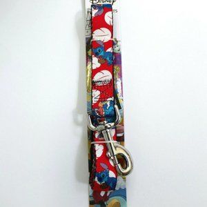 Lilo & Stitch Ohana Printed 6ft Long Dog Leash Red
